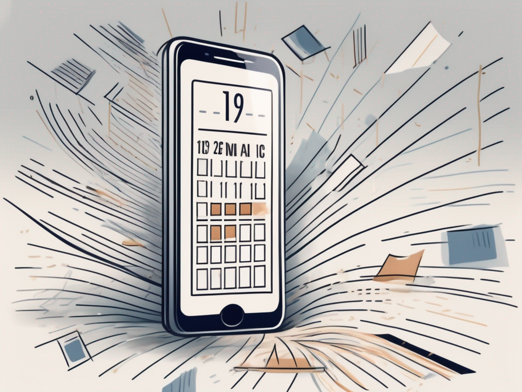 A smartphone displaying a generic