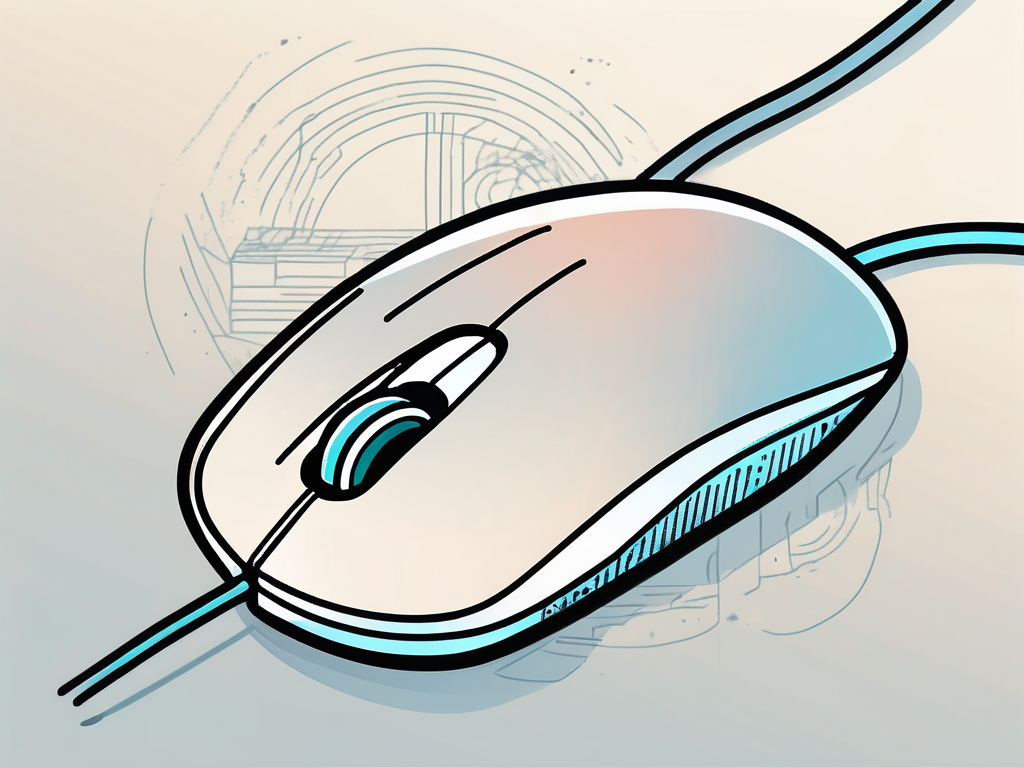 A computer mouse clicking on a digital coin